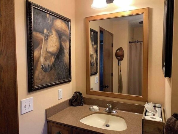 Combined shower/bathtub