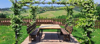 Apartment in farmhouse with swimming pool