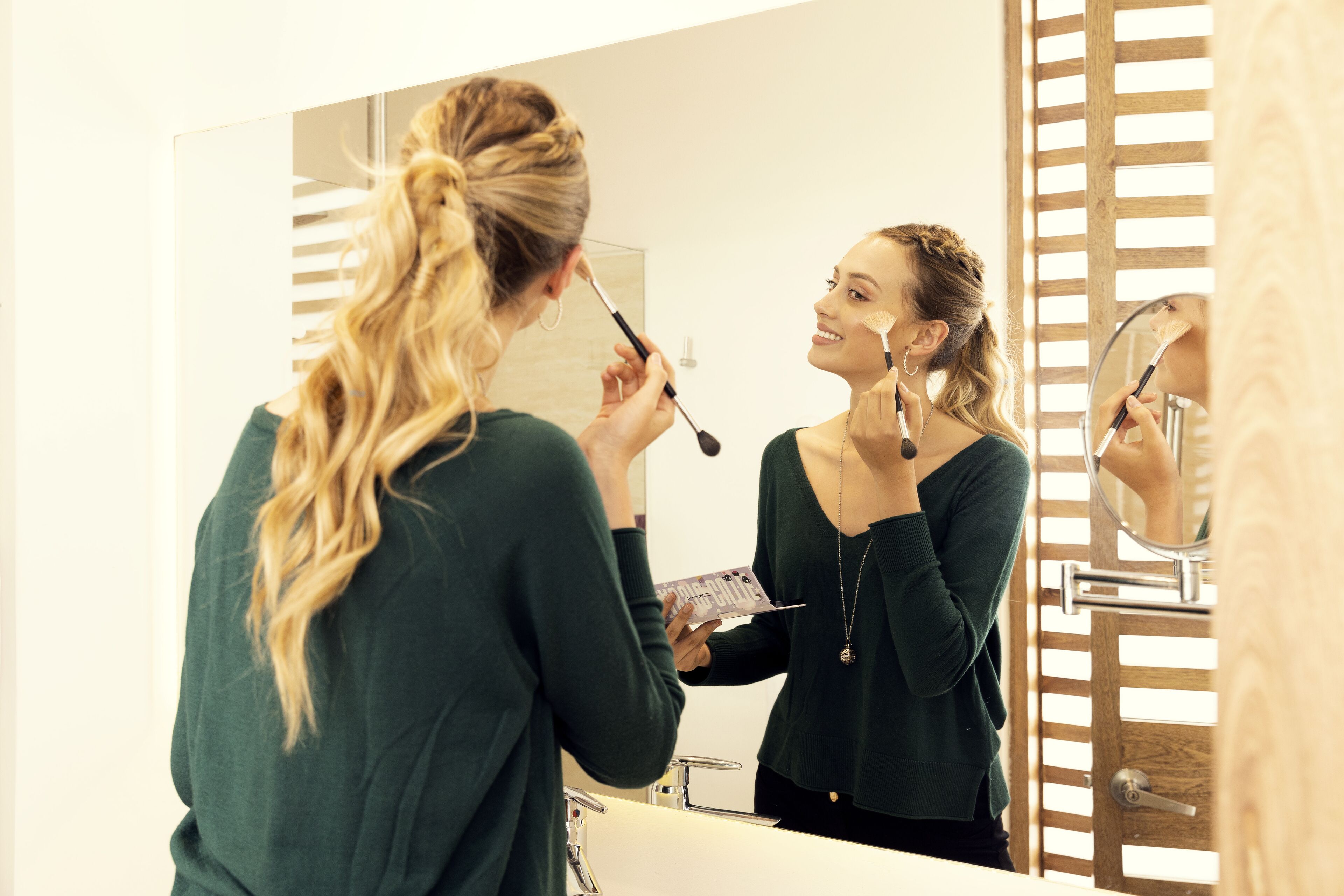 standard room | bathroom | rainfall showerhead, hair dryer, towels, soap