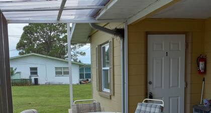Sunny Apartments a block from Warm Mineral Springs. Unit 3