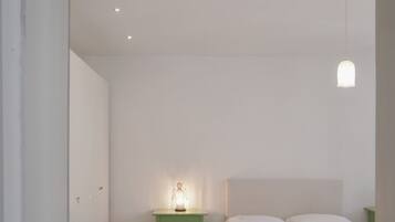 1 habitación, tabla de planchar con plancha, cuna de viaje y wifi