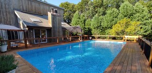 Piscine extérieure, piscine chauffée
