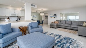Condo, 2 Bedrooms | Living room - Estero Beach Club East #402 by Coastal Vacation Properties (Fort Myers Beach)