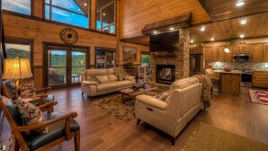 House, 4 Bedrooms | Living room - 4 Leaf Clover by Escape to Blue Ridge (Blue Ridge)
