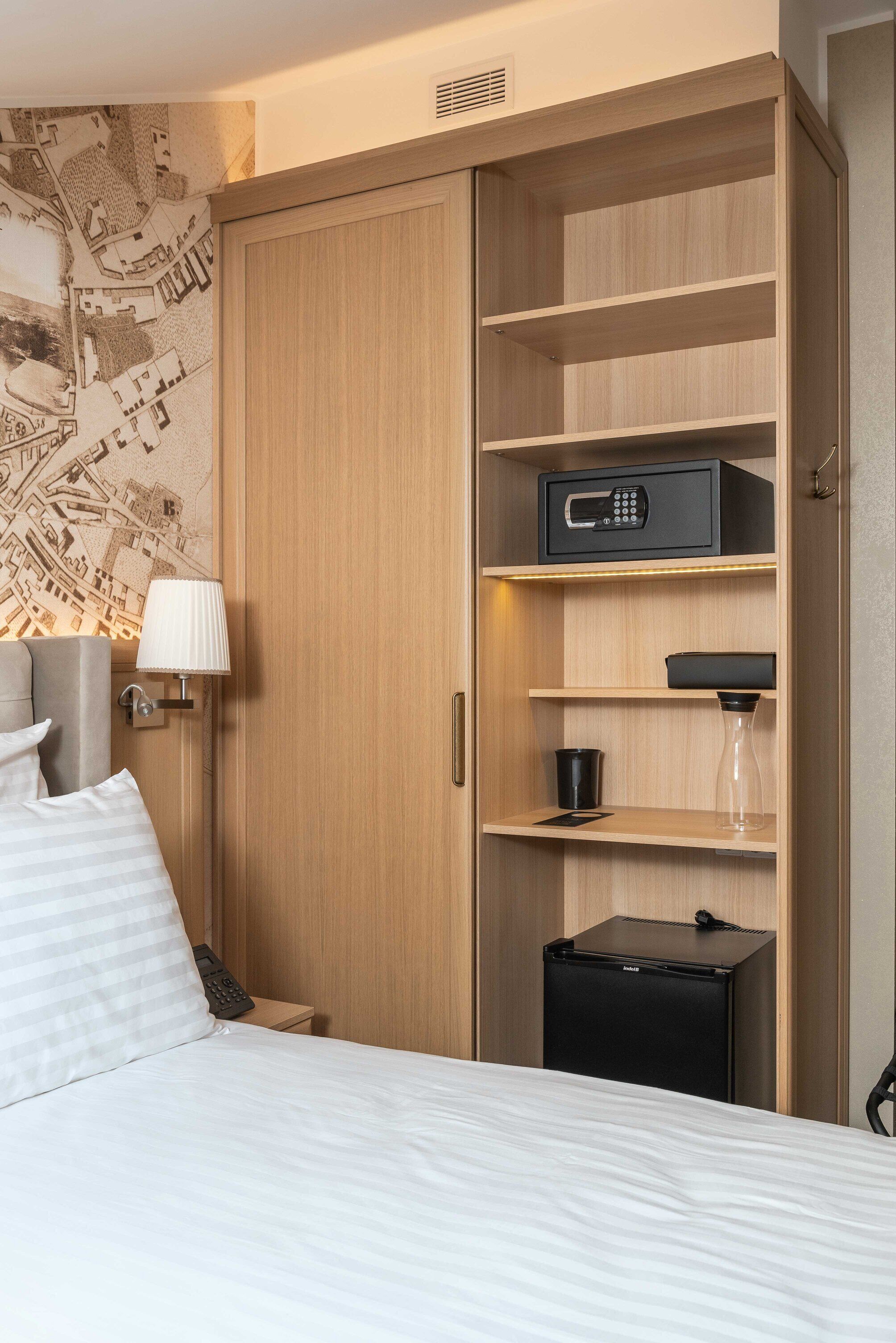 memory-foam beds, minibar, in-room safe, individually decorated