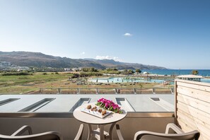 Deluxe Double Room, Partial Sea View | Balcony view