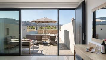 Deluxe-studiosuite - privat pool | Lydisolering, strygejern/strygebræt, gratis Wi-Fi, sengetøj