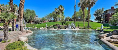 A heated pool