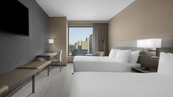 Room, 2 Queen Beds, Non Smoking (View) | In-room safe, desk, laptop workspace, blackout drapes