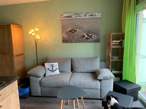 Fernseher, DVD-Player, Stereoanlage