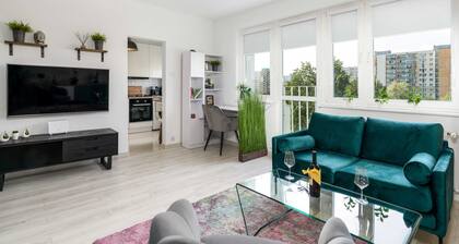 Keplera 8B Poznań | Comfy Studio with Balcony