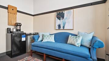 Deluxe Room, 1 King Bed (Self Check-in with Virtual Front Desk) | Laptop workspace, iron/ironing board, travel crib, WiFi (free)