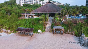 Private beach, beach towels, beach massages, snorkeling