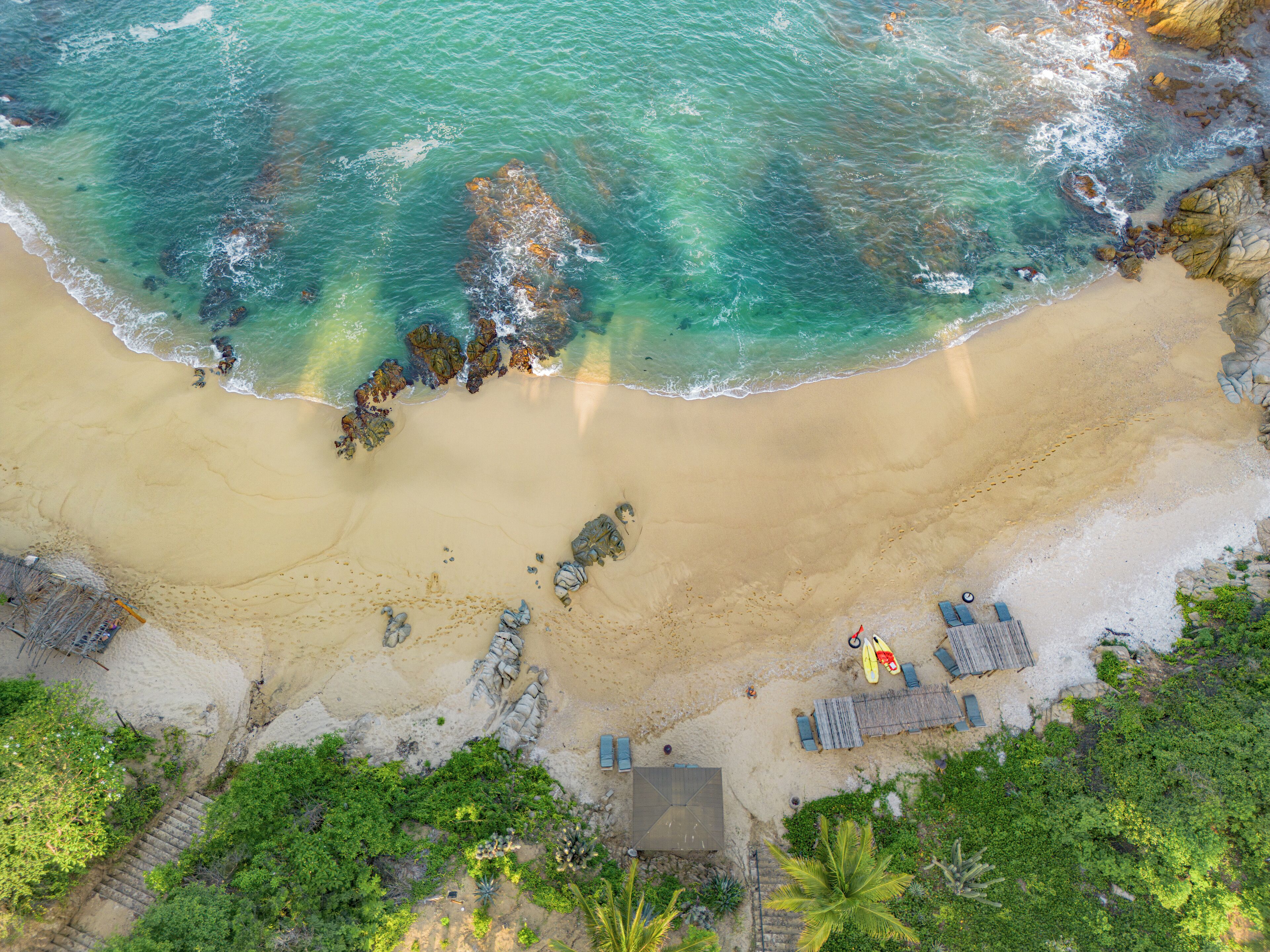 Private beach, beach towels, beach massages, snorkeling