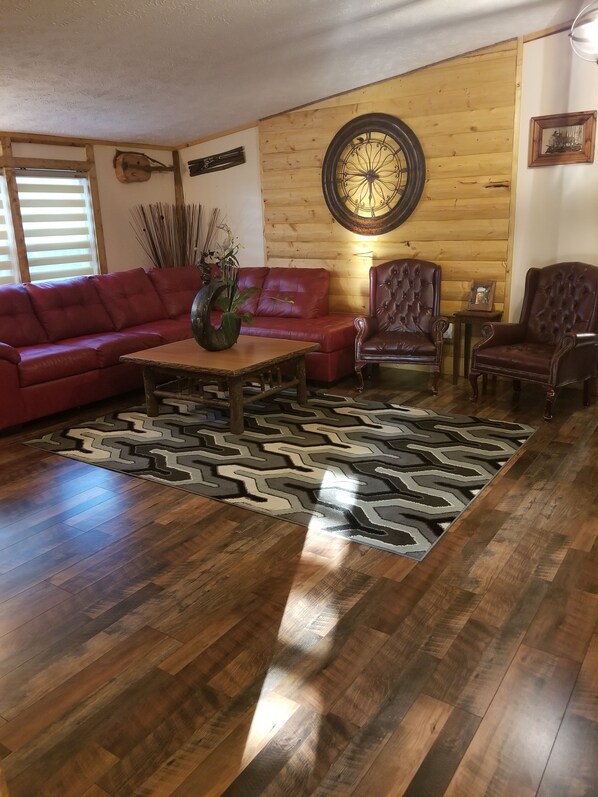 TV, fireplace, table tennis, books