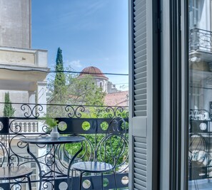 Deluxe-Doppelzimmer, Balkon, Stadtblick | Ausblick vom Zimmer