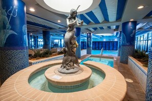 Indoor pool, a heated pool - Oceanfront Remodeled Condo with Pools, Coral Beach (Myrtle Beach)