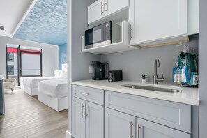 Deluxe Double Room, 2 Queen Beds | Private kitchenette | Mini-fridge, microwave, coffee/tea maker, toaster