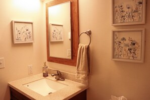 Combined shower/tub, hair dryer, towels, soap - Quiet & Peaceful (Galena)
