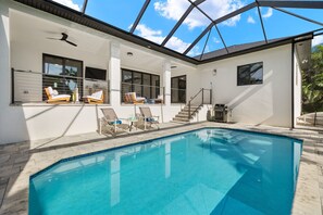 A heated pool