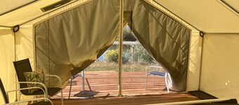 Bridger Canvas Cabins ... wall tents on the Clarks Fork of the Yellowstone River
