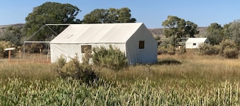 Bridger Canvas Cabins ... wall tents on the Clarks Fork of the Yellowstone River