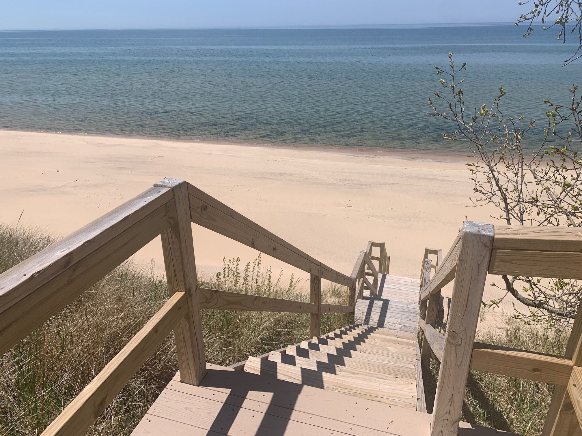 Yay the beach! Lake Michigan beach front cottage, adjacent to dunes & park.
