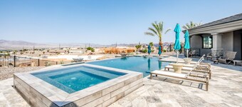 Custom Luxury 4 master suite home with cabana, large pool and twin 60’ RV bays!