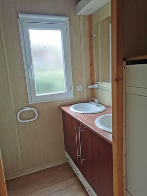 Shower, hair dryer