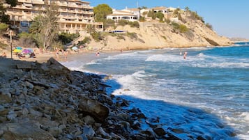 En la playa