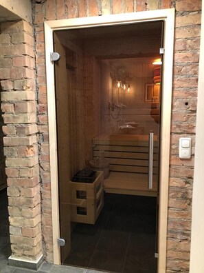 Sauna - Vacation home Pier 1 for up to 8 people with sauna and fireplace (Seebad Ahlbeck)