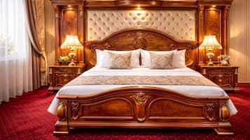 Dobbeltrom – superior | Sengetøy av topp kvalitet, minibar, safe på rommet og skrivebord