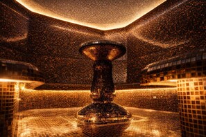 Espace de soins pour les couples, sauna, bain à remous, hammam