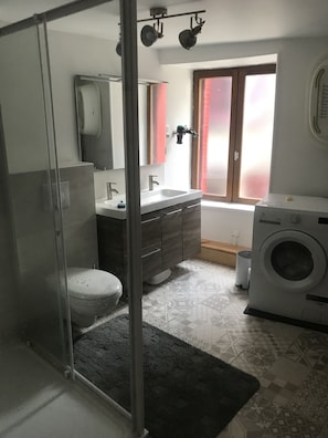 Hair dryer, toilet paper