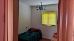 3 bedrooms, iron/ironing board, travel cot, bed sheets