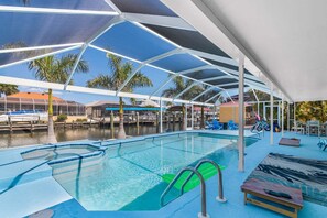 A heated pool