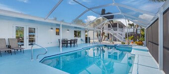 Island Vibe! 3/2 Salt Water Heated Pool with Bonus Room, Waterfront!