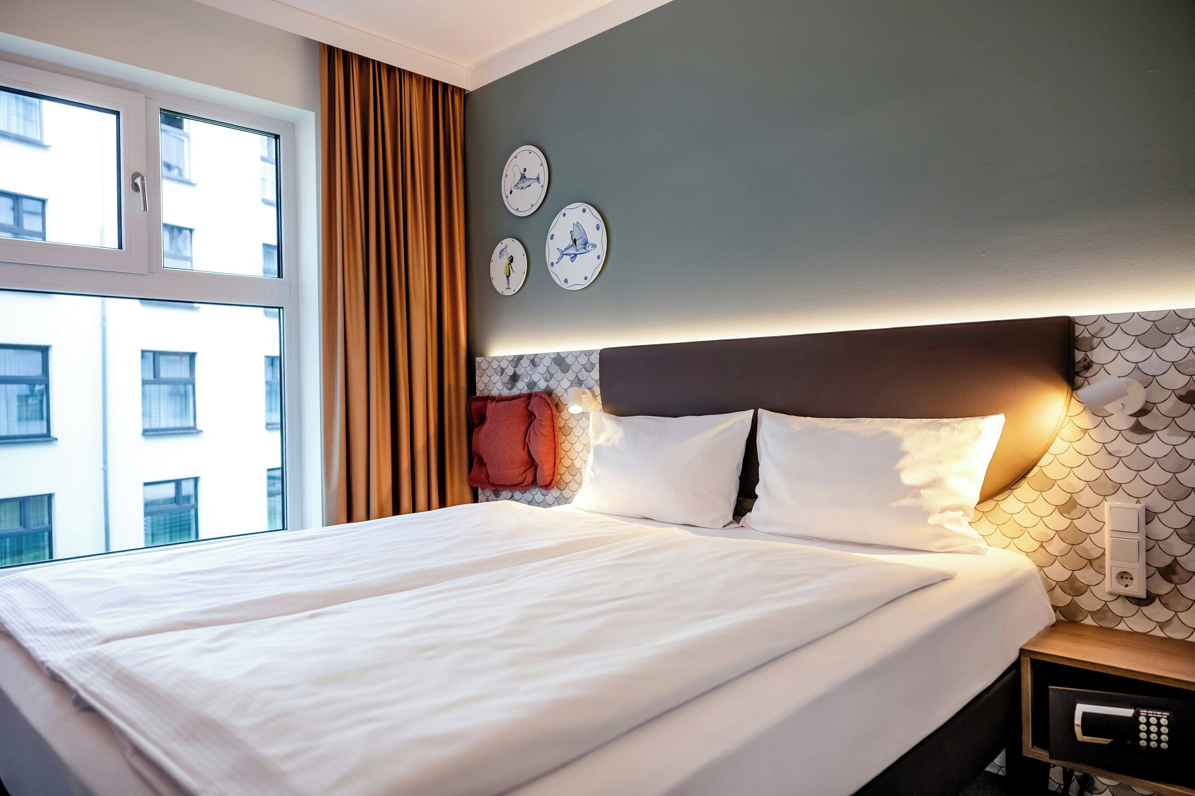 Hypo-allergenic bedding, blackout curtains, bed sheets