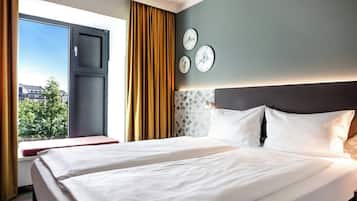 Standardzimmer, 1 Doppelbett | Allergikerbettwaren, Verdunkelungsvorhänge, Bettwäsche