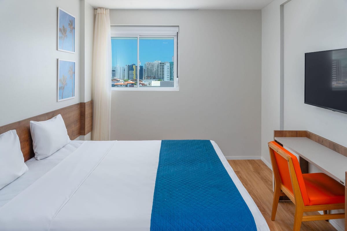 Minibar, in-room safe, desk, blackout curtains