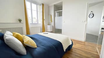 1 bedroom, internet, bed sheets
