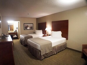 Blackout drapes, free WiFi, bed sheets