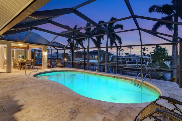 A heated pool
