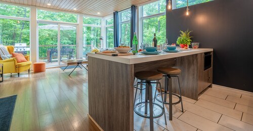 ⭐ Le Marco-Polo de Portneuf : Ouvert sur la nature 🔭 SPA privé Piscine Sauna ⭐