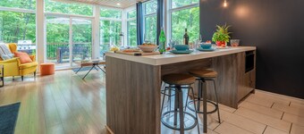 ⭐ Le Marco-Polo de Portneuf : Open to nature 🔭 Private SPA Swimming pool Sauna ⭐