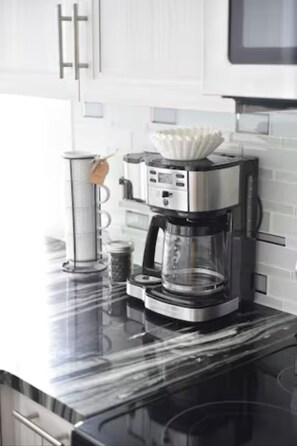 Drip coffee maker, filters, and coffee provided (cream and Sugar not included) - Boathouse - #7 - Direct River Access and Beach (Cocoa Beach)