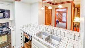 Condo, Multiple Beds, Patio, Mountain View (Aspen Creek #225) | Private kitchen | Coffee/tea maker - Aspen Creek #225 - Hot Tub & Pool, Near Skiing! (Mammoth Lakes)