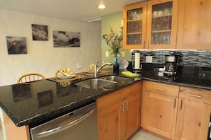 Condo, 1 King Bed with Sofa bed, Balcony, Partial Ocean View (Casa De Emdeko #203) | Private kitchen | Fridge, microwave, oven, stovetop