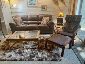 Studio, Multiple Beds, Fireplace, Mountain View (Mountain Shadows #F02) | Living area - Mountain Shadows #f02 - Near Shuttle & Shopping! (Mammoth Lakes)