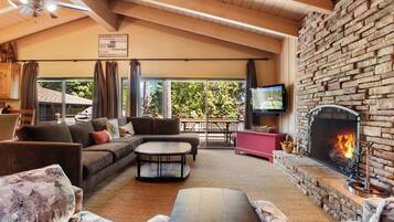 Condo, Multiple Beds, Mountain View (Waters Edge Oasis) | Living area | 42-inch flat-screen TV with digital channels